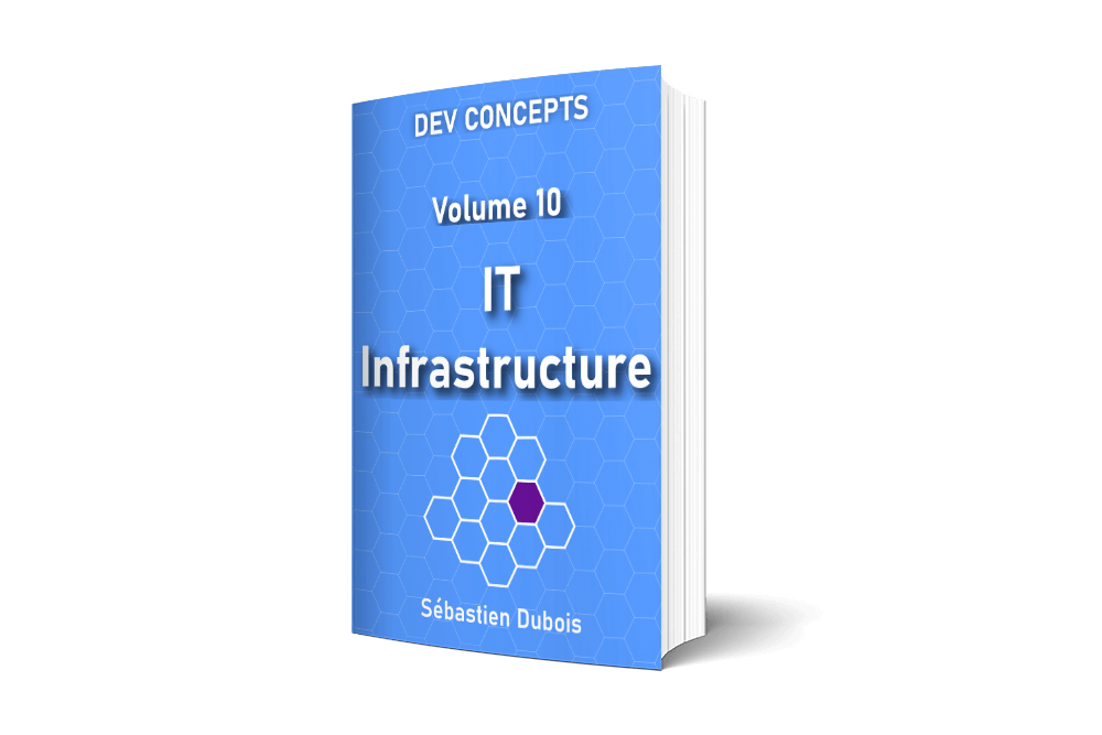 Dev Concepts Volume 10: IT Infrastructure. A book about IT infrastructure, cloud computing and reliability.